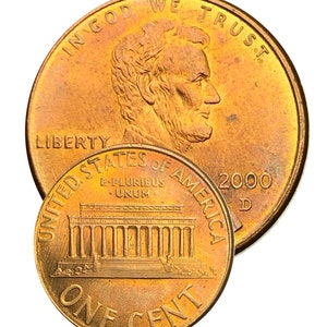 2000 D Off Centered Doubled Rim Lincoln Penny
