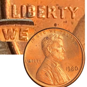 1980 Lincoln Penny DDO + Off Centered- Nice!