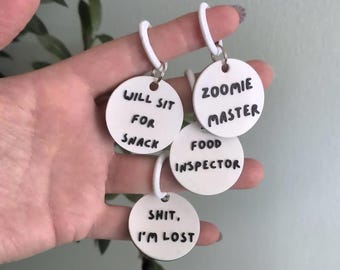 Monochrome Customizable NFC Dog Tags