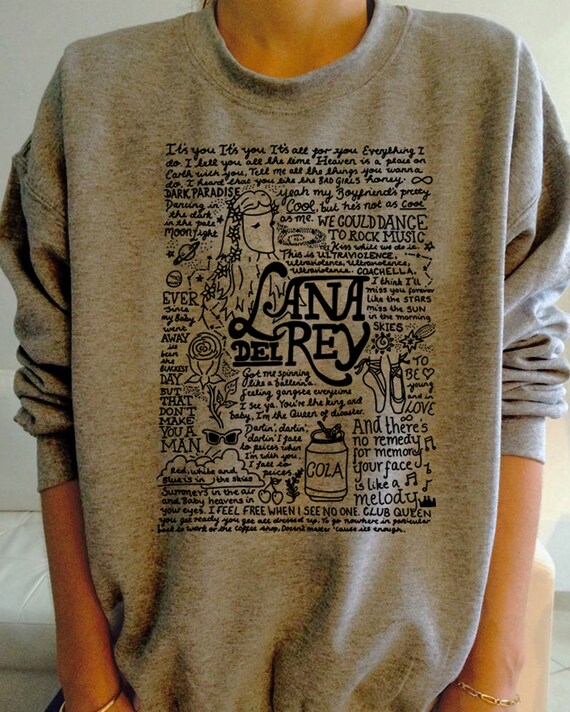 Lana Del Rey Unisex Lana Del Rey Sweatshirt Lana Del Rey Etsy
