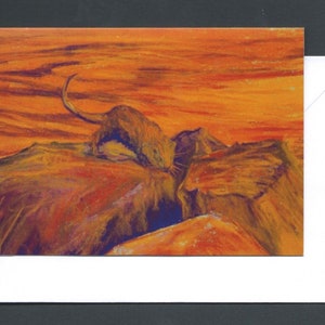 carte de vœux Otter | | d’art animalier carte de la faune | | d’art de la loutre Carte de charité