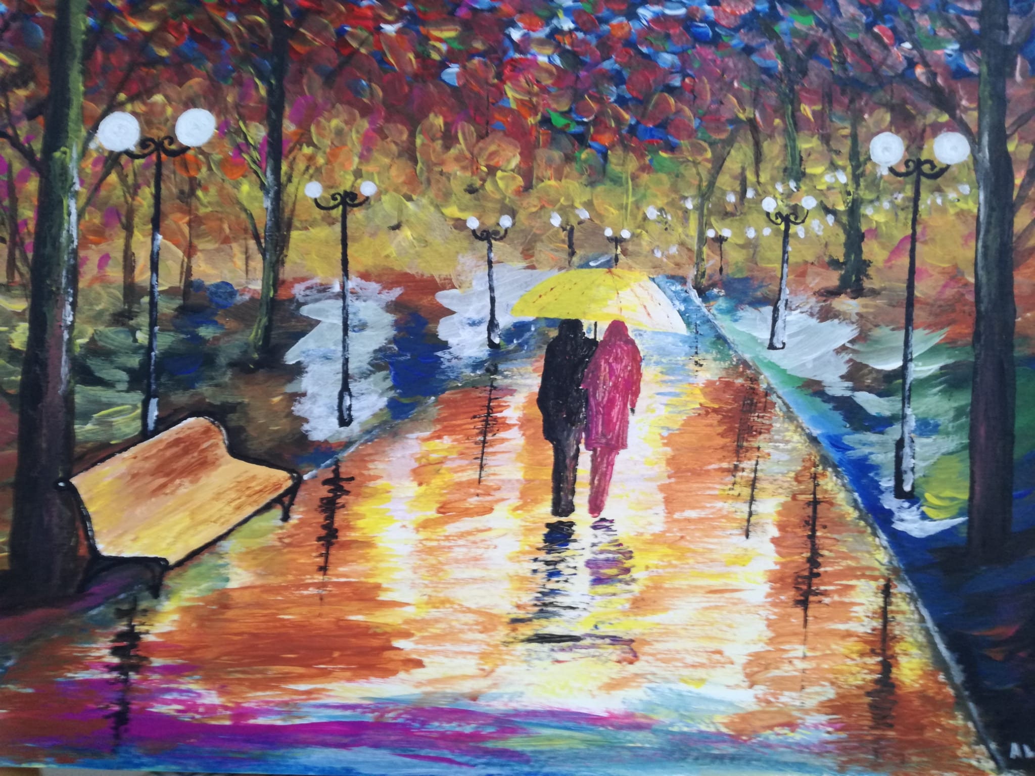 Pareja bajo la lluvia - Etsy España Pareja bajo la lluvia - Etsy España