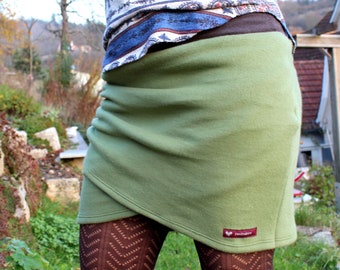 Fleece skirt "Natura" organic cotton fleece vegan