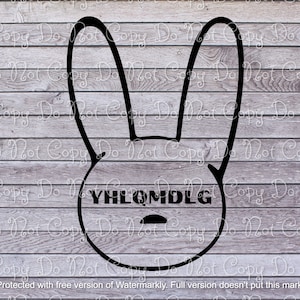 Bad bunny SVG / PNG / Cortar archivo Bad Bunny / YHLQMDLG