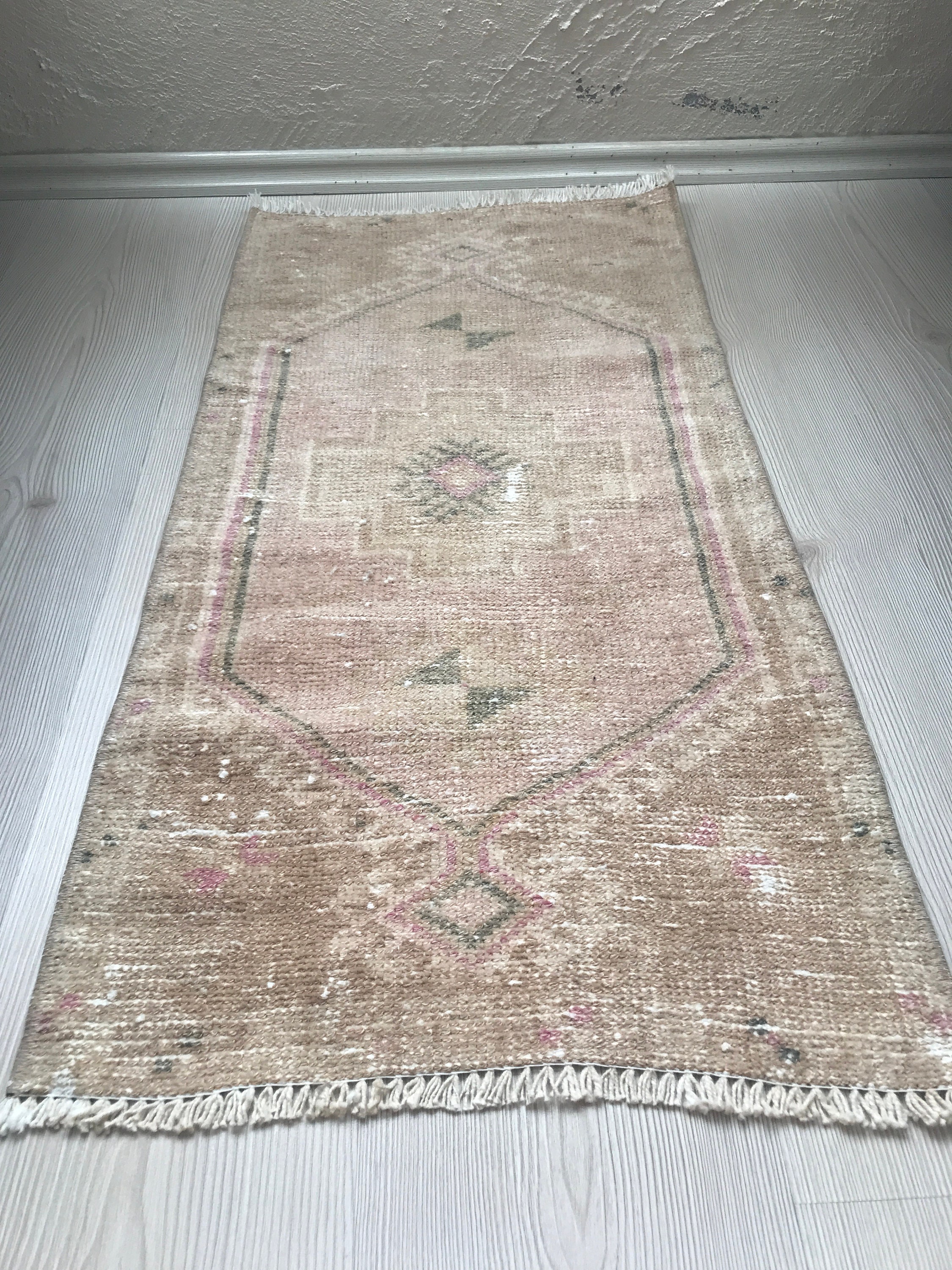Turkish Bathroom Rug Turkish Door Mat 37x18.50inch Vintage Etsy