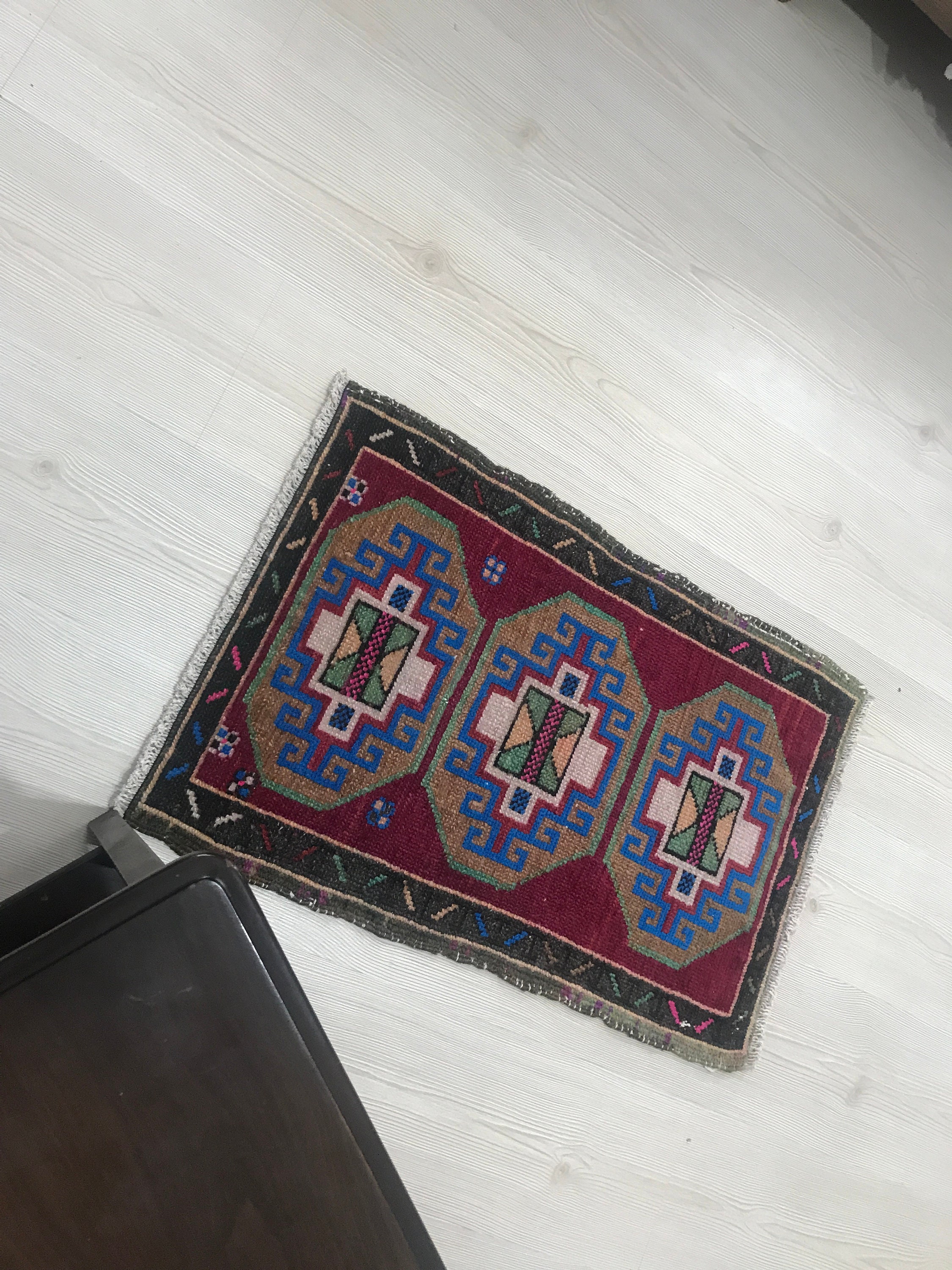 Turkish Bath Mat 19.68x29.13 Inch Bath Mat Boho Handknotted Etsy