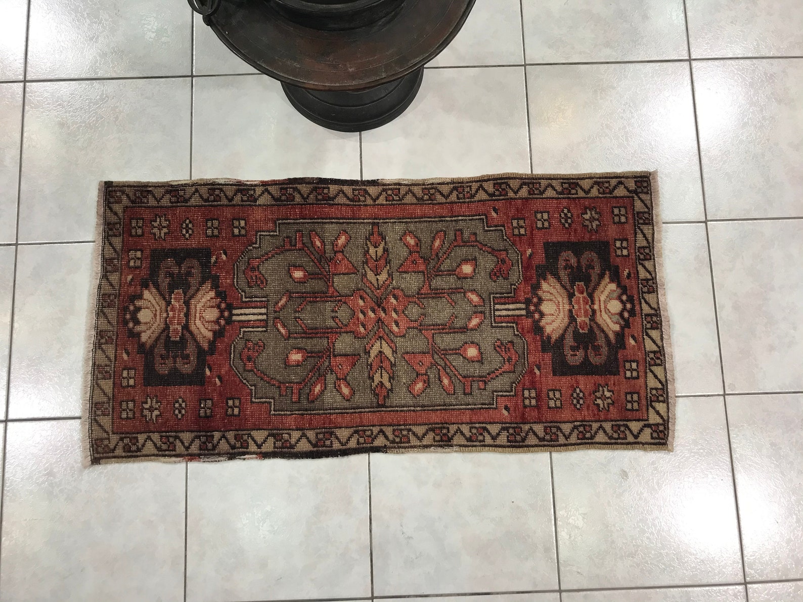 Oriental bath mat 20.47x40.94 inch oushak bath mat Etsy