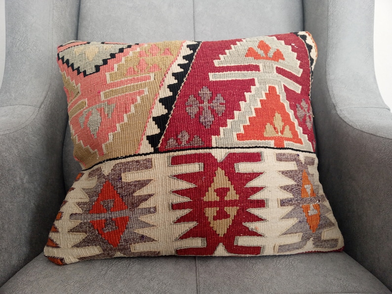 Bohemian Pillow 14.56x17.74 Inch Antique Pillow Home Decor Etsy