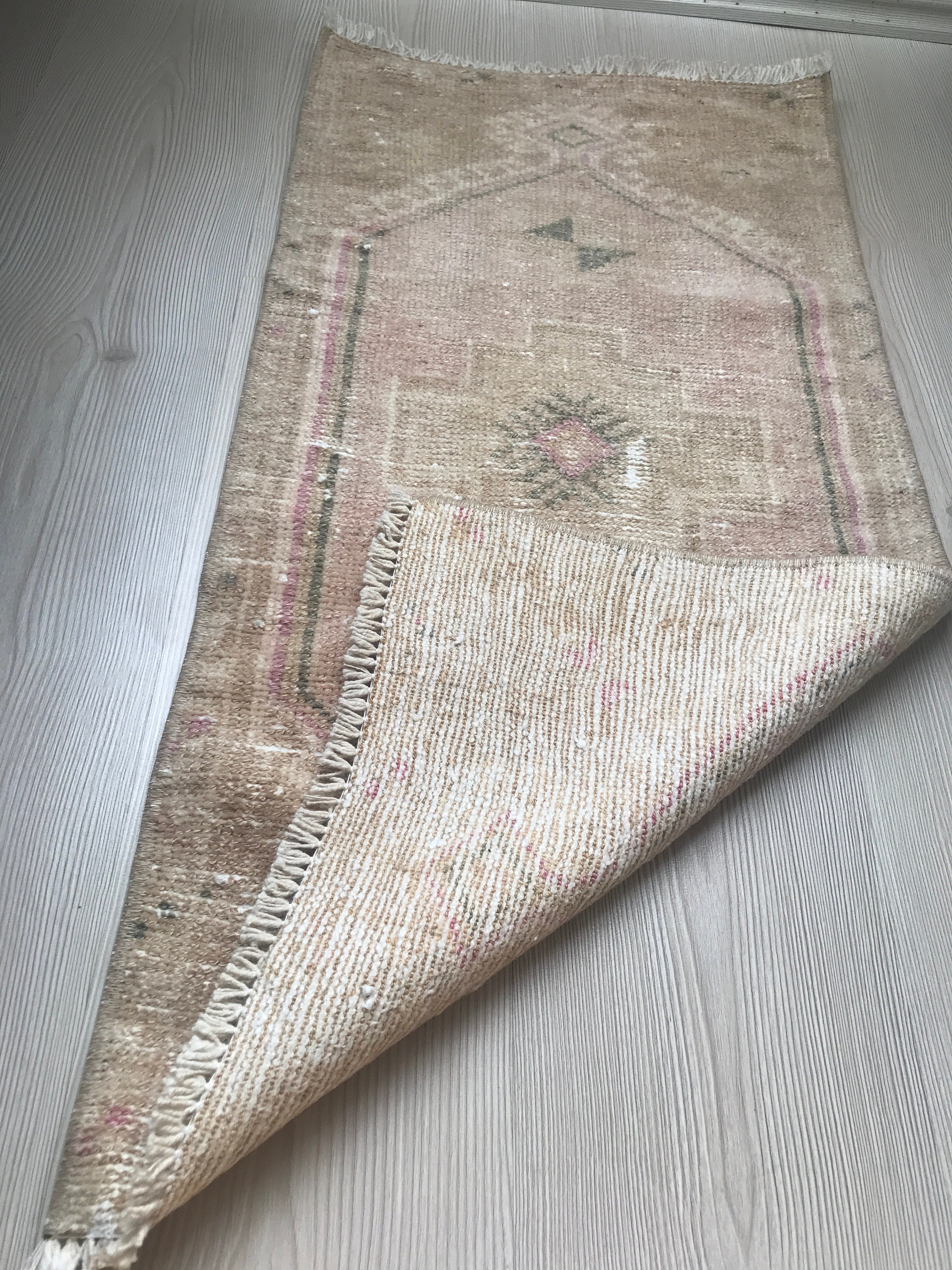 Turkish Bathroom Rug Turkish Door Mat 37x18.50inch Vintage Etsy