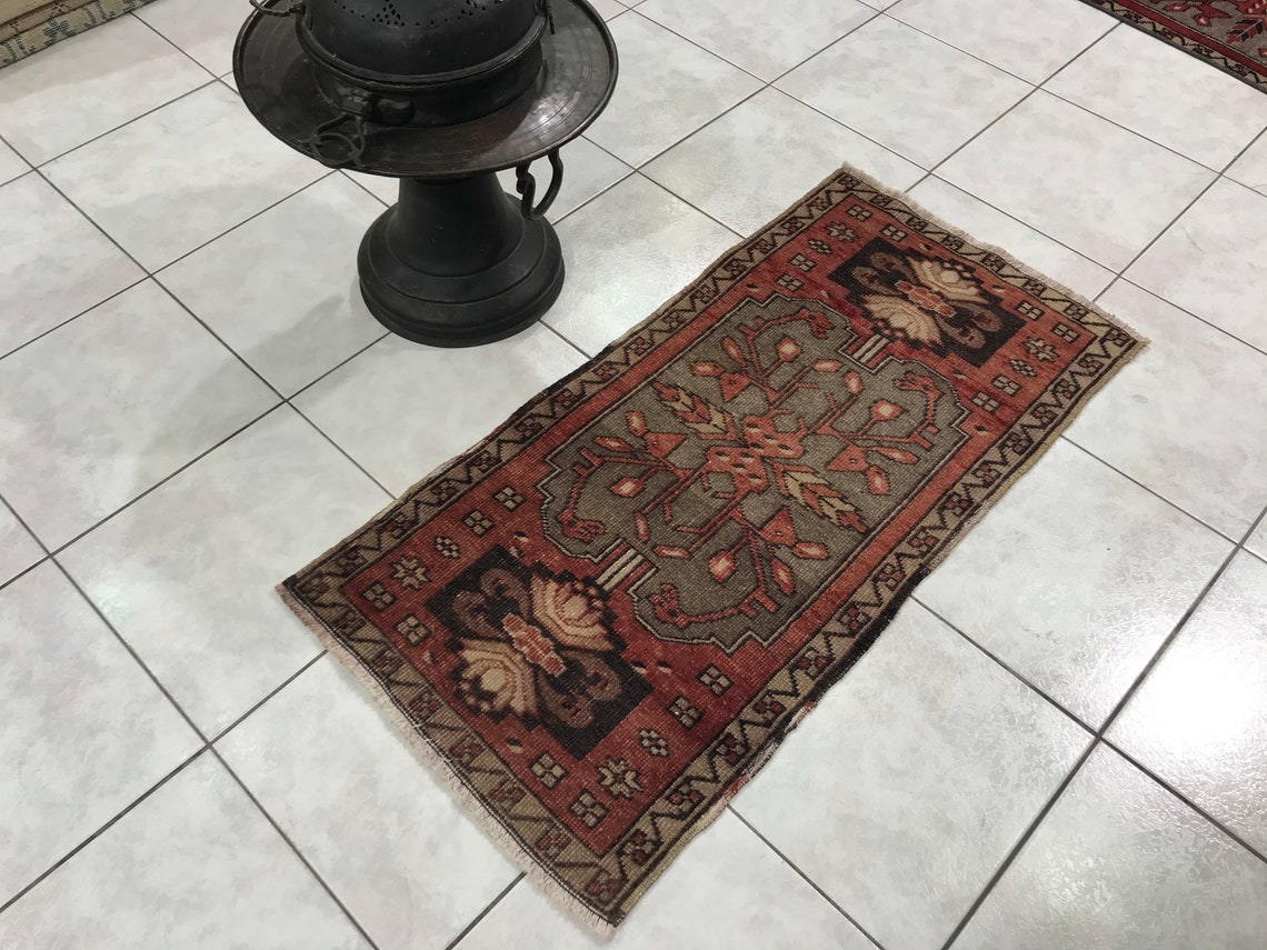 Oriental bath mat 20.47x40.94 inch oushak bath mat Etsy