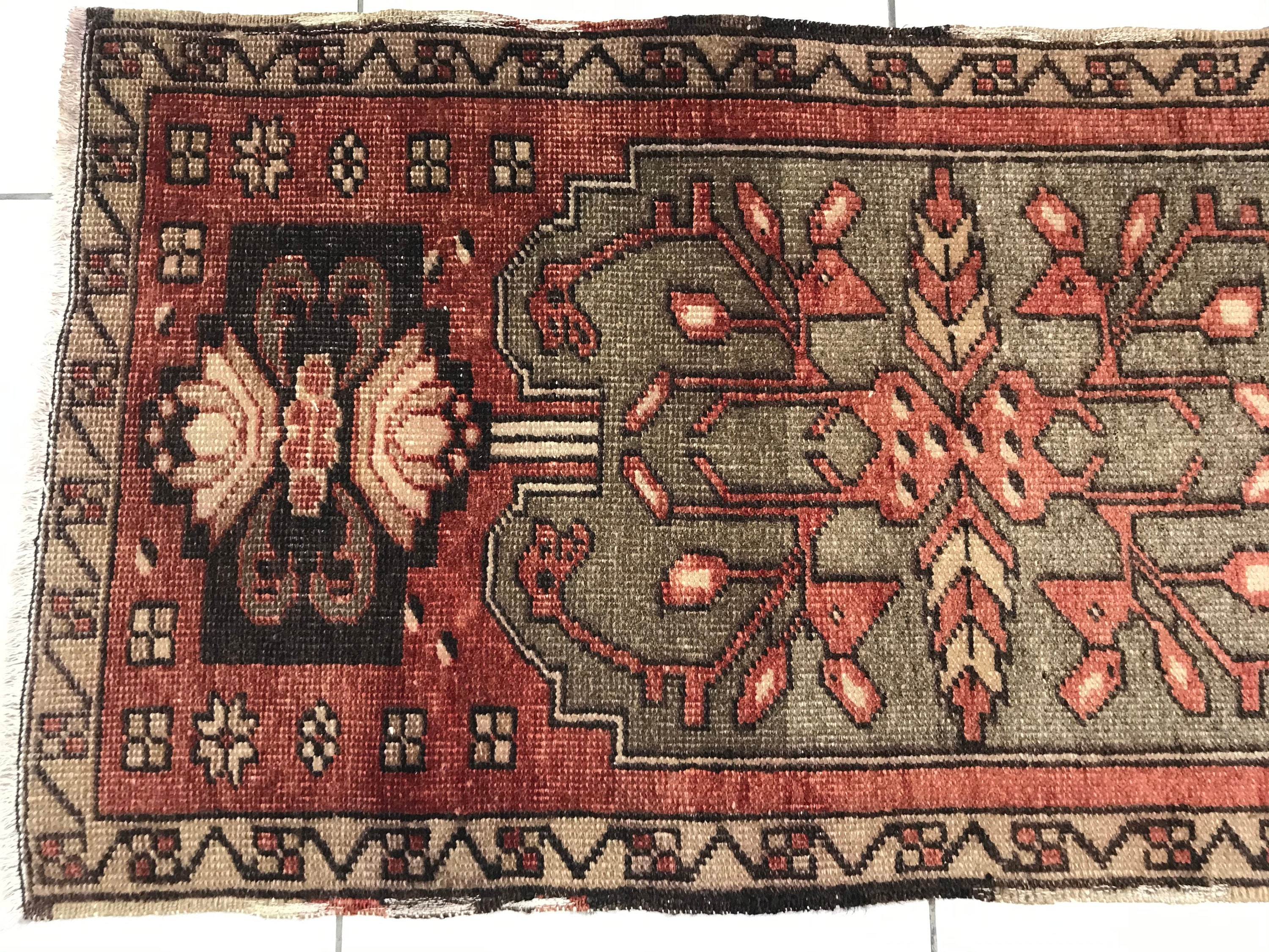 Oriental bath mat 20.47x40.94 inch oushak bath mat Etsy