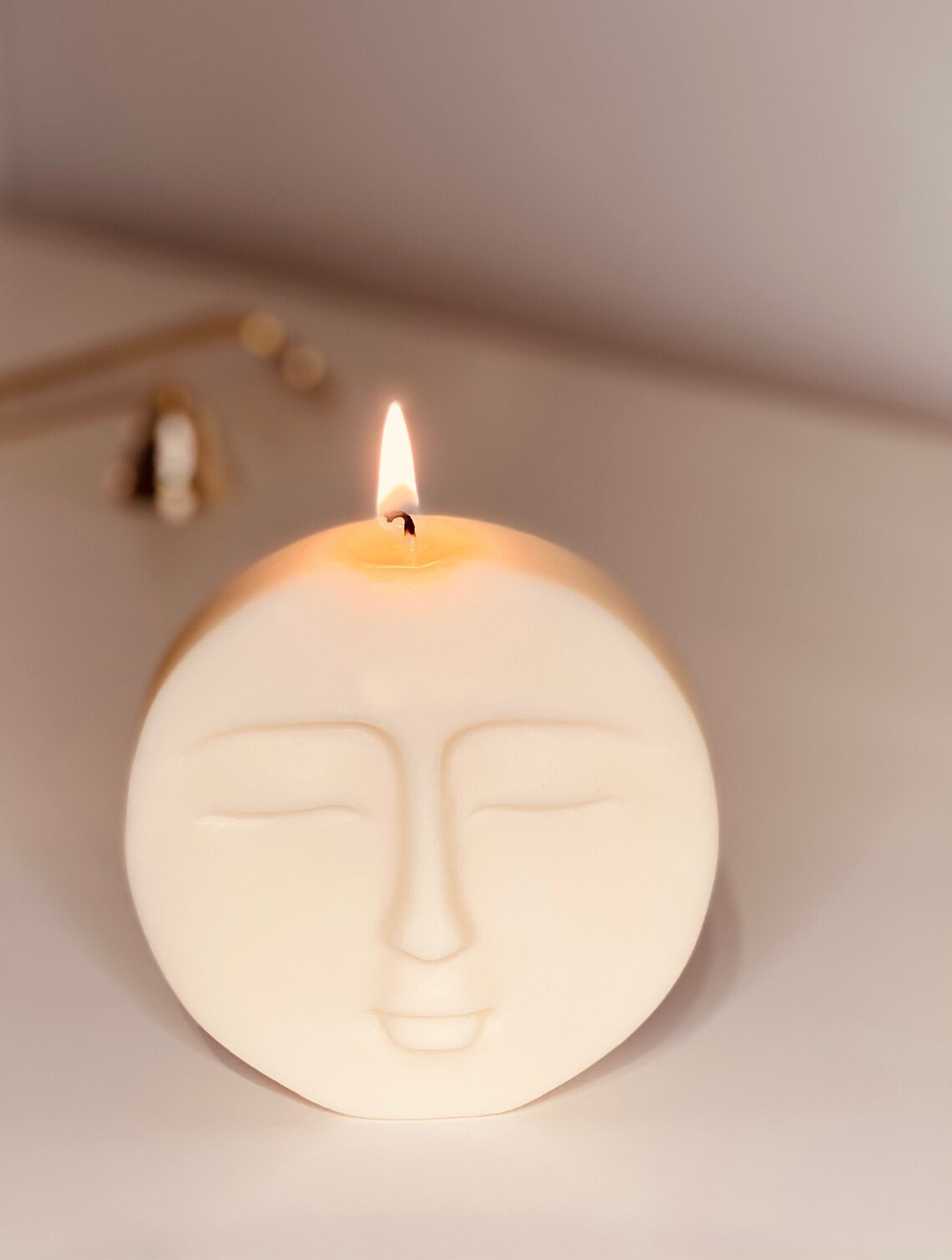 Large Moon Candle/Scented Candle/Soy Candle/La Lune/Full Moon Etsy