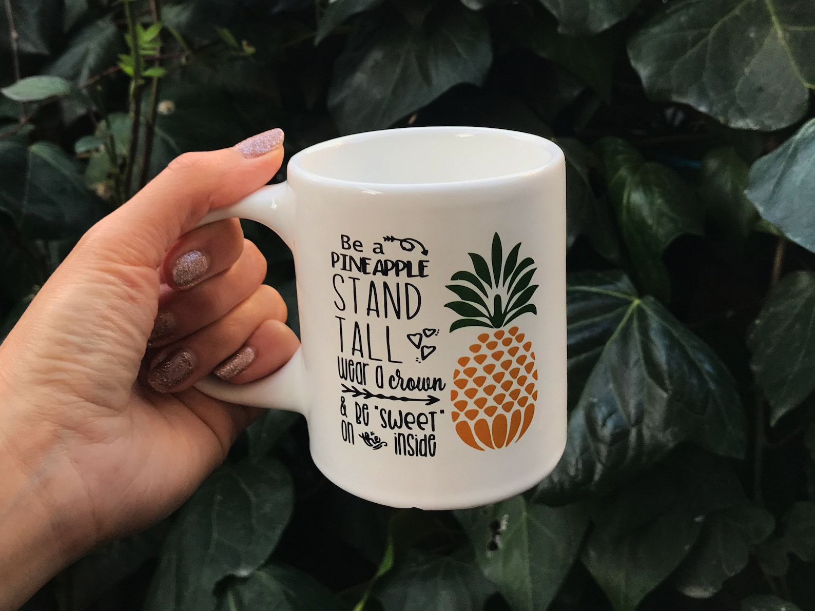 Crazy Unique Pineapple tea and coffee mug Aesthetic fruit Etsy