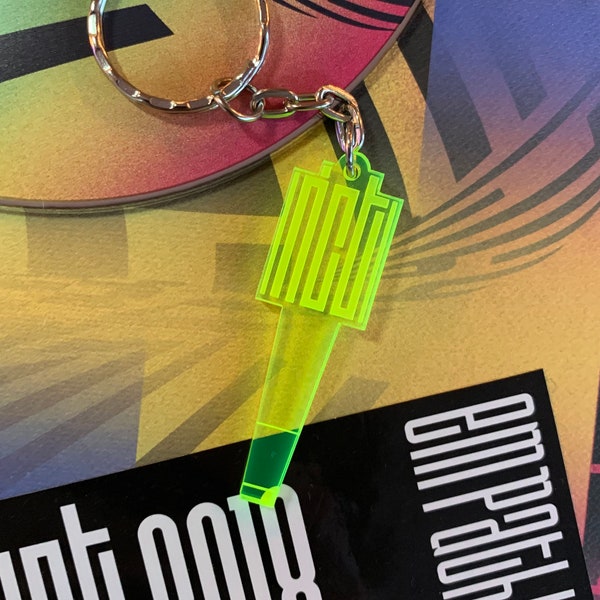 Kpop NCT Lightstick Acrylic 2" Keychain, Kpop Gift, Birthday Gift