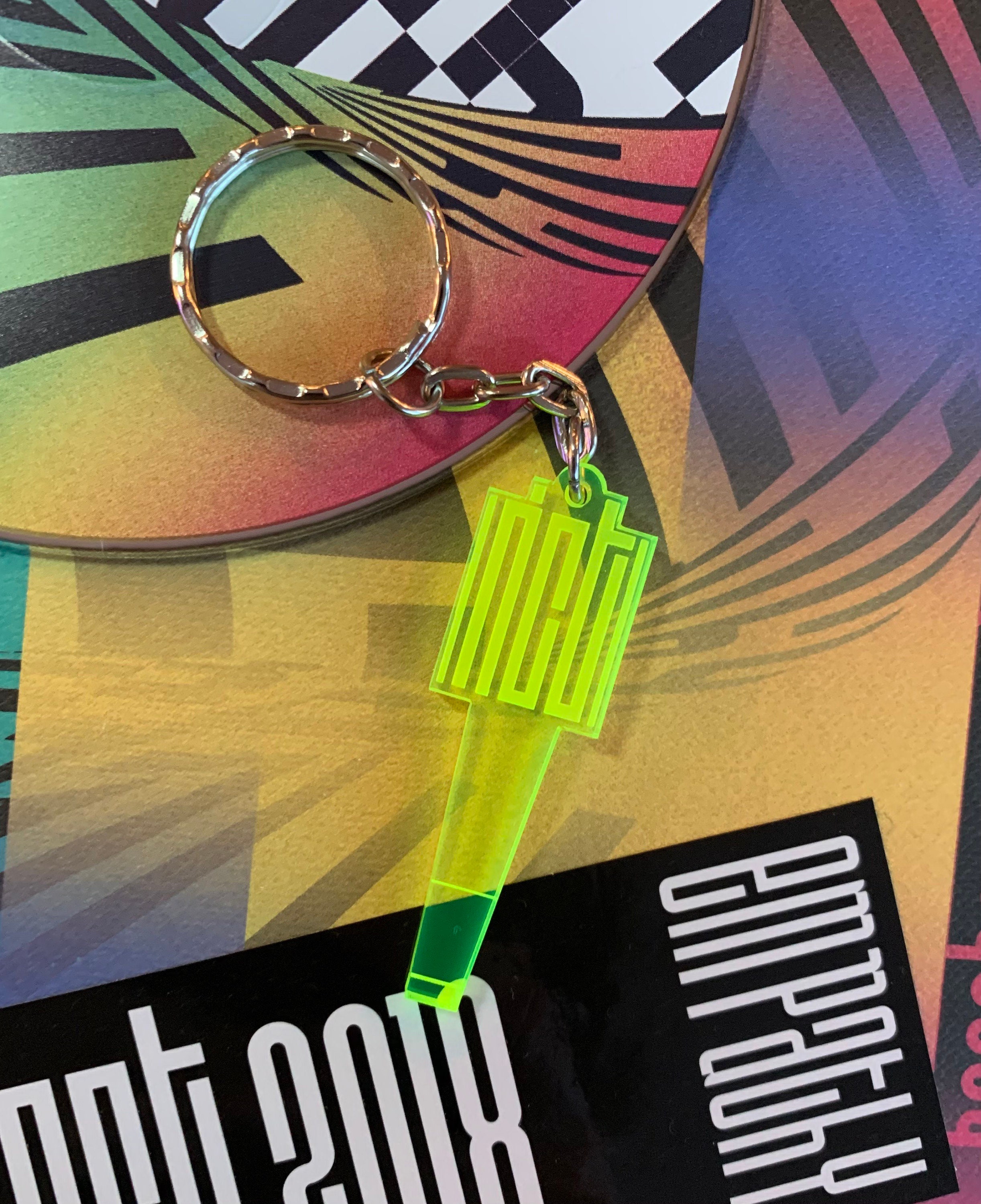 Kpop NCT Lightstick Acrylic Keychain Etsy