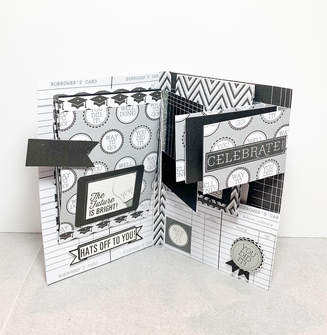 Graduation Themed Scrapbook file Folder Style School Graduates ...