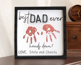 Chippico Personalized Gift for Father's Day, Best Dad Ever Hands Down, Custom Name Engraved, Perfect Present for Dad, Papa, Grandpa