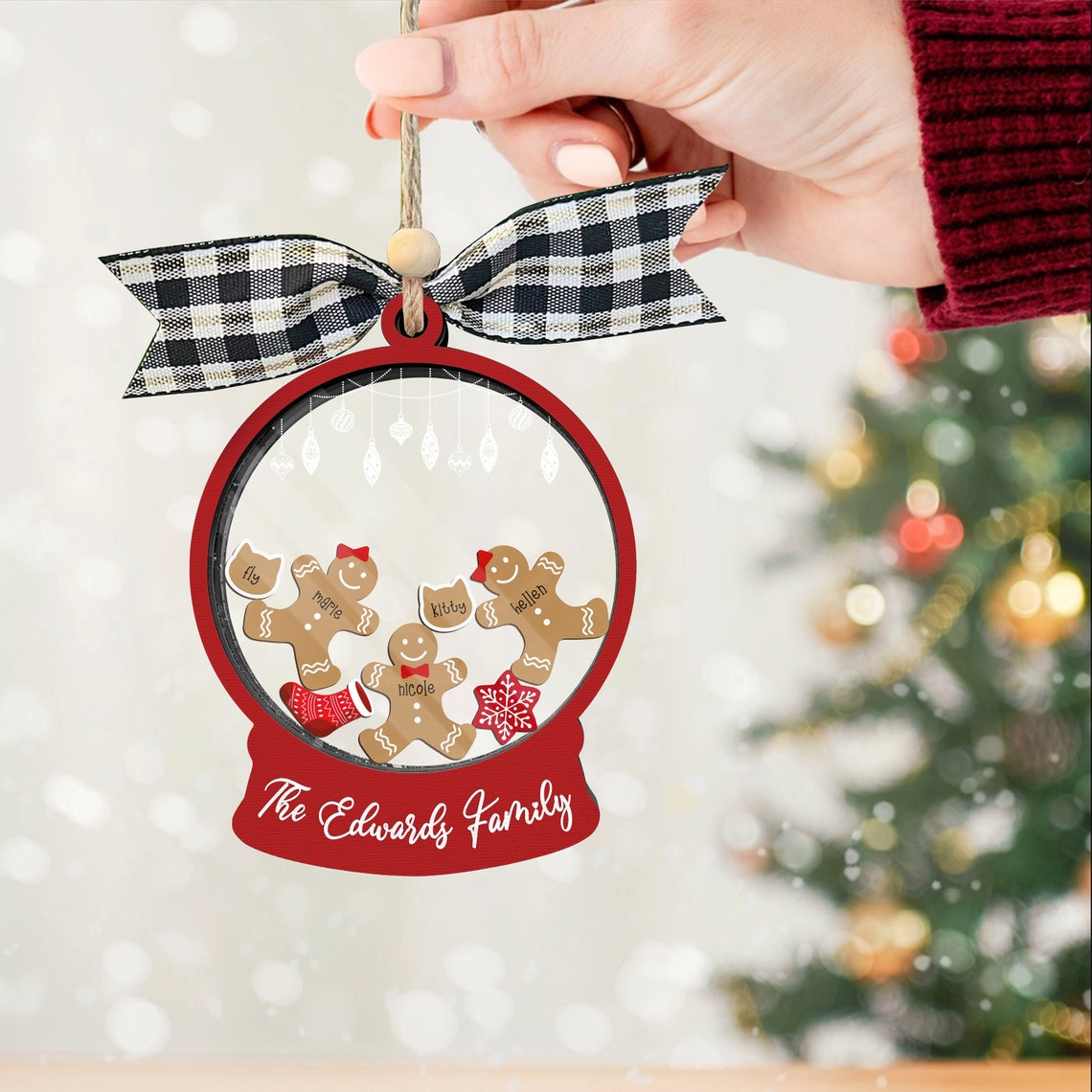 Unique Custom Family Christmas Tree Ornament 2023