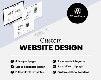 Helt skräddarsydd WordPress-hemsida - Design och byggnation