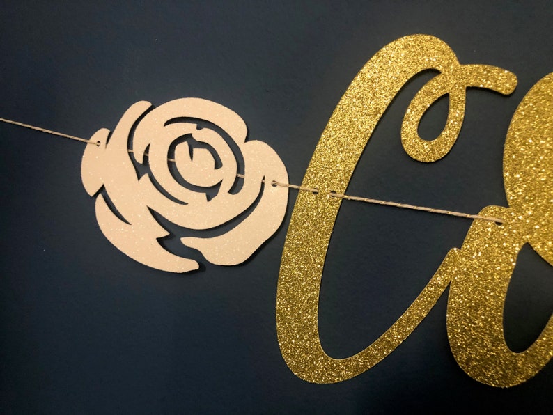 Como la flor Quintanilla two Roses Selena Selenas glitter banner
