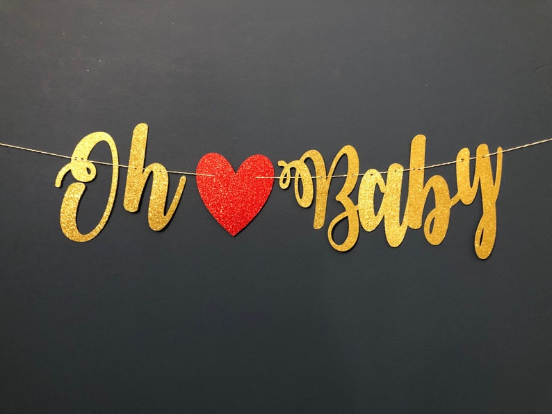 Baby CUSTOM colors party banner banner expecting pregnant oh baby baby shower prego