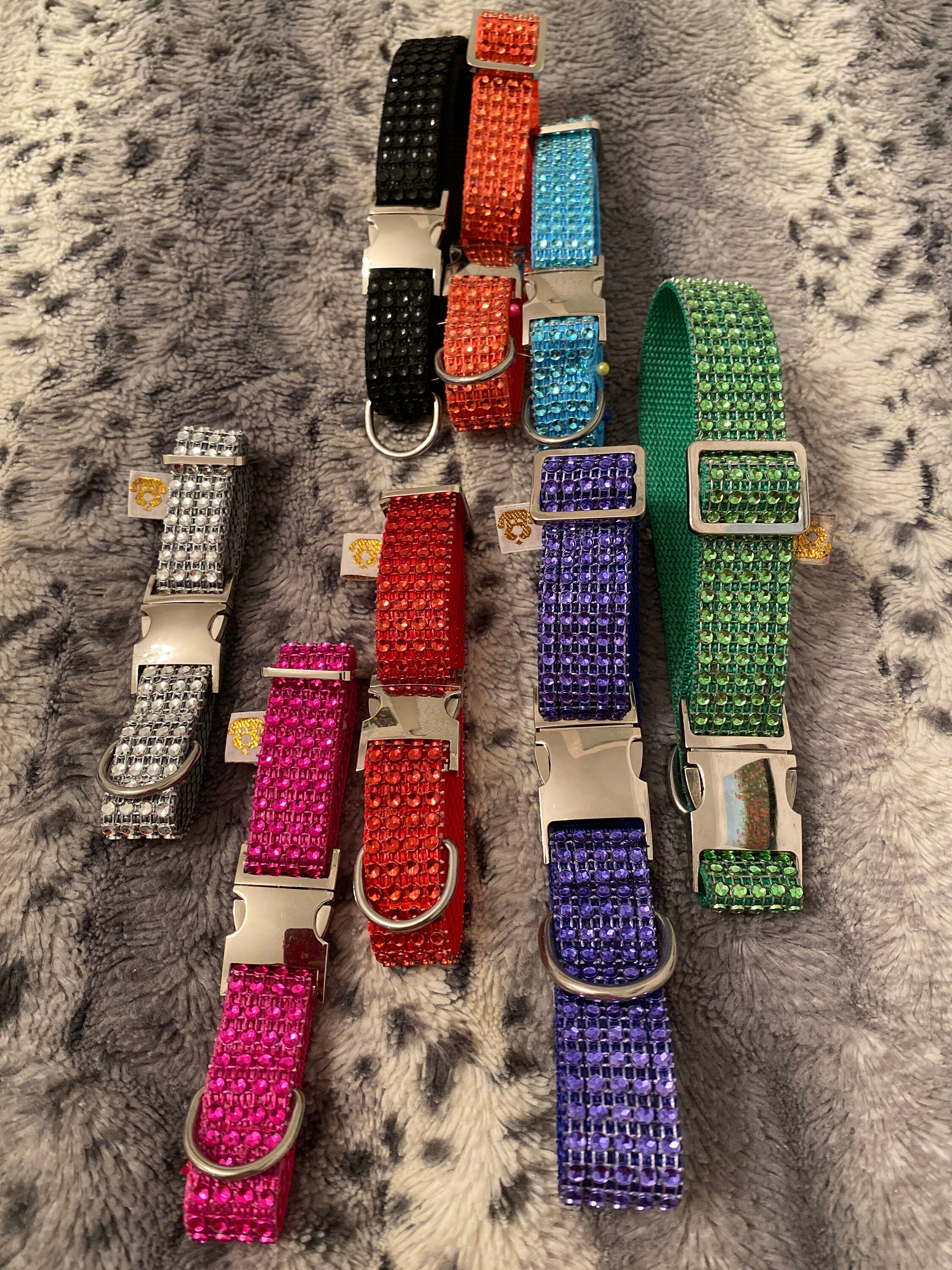 Washable Diamanté Dog Collars 2 cm Etsy