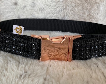 Diamanté Collars with Rose Gold hardware 2 1/2cm