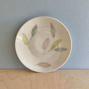 Rosenthal Bunte Blatter set vintage di 2 piatti da pane in fine porcellana con motivo a foglie colorate