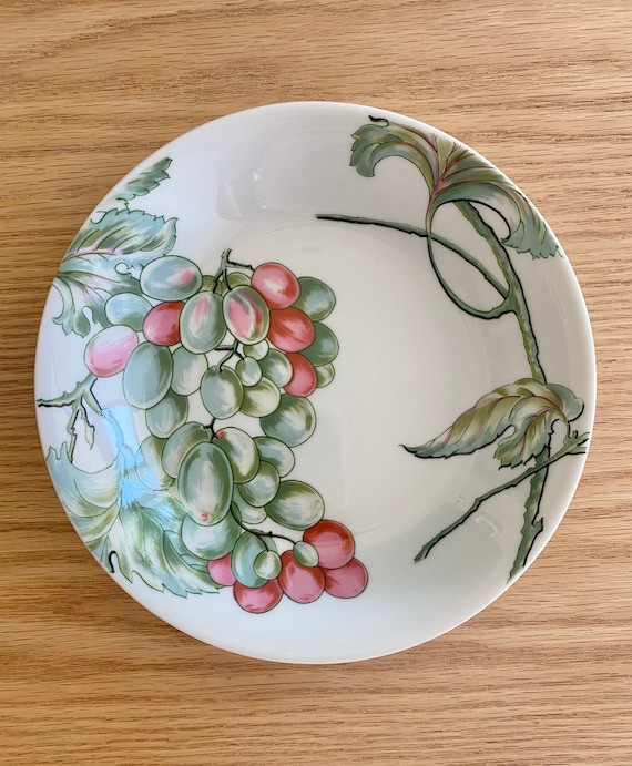 リモージュ ブドウ柄 ボウル ヴィンテージ リモージュ ホワイト ブルー