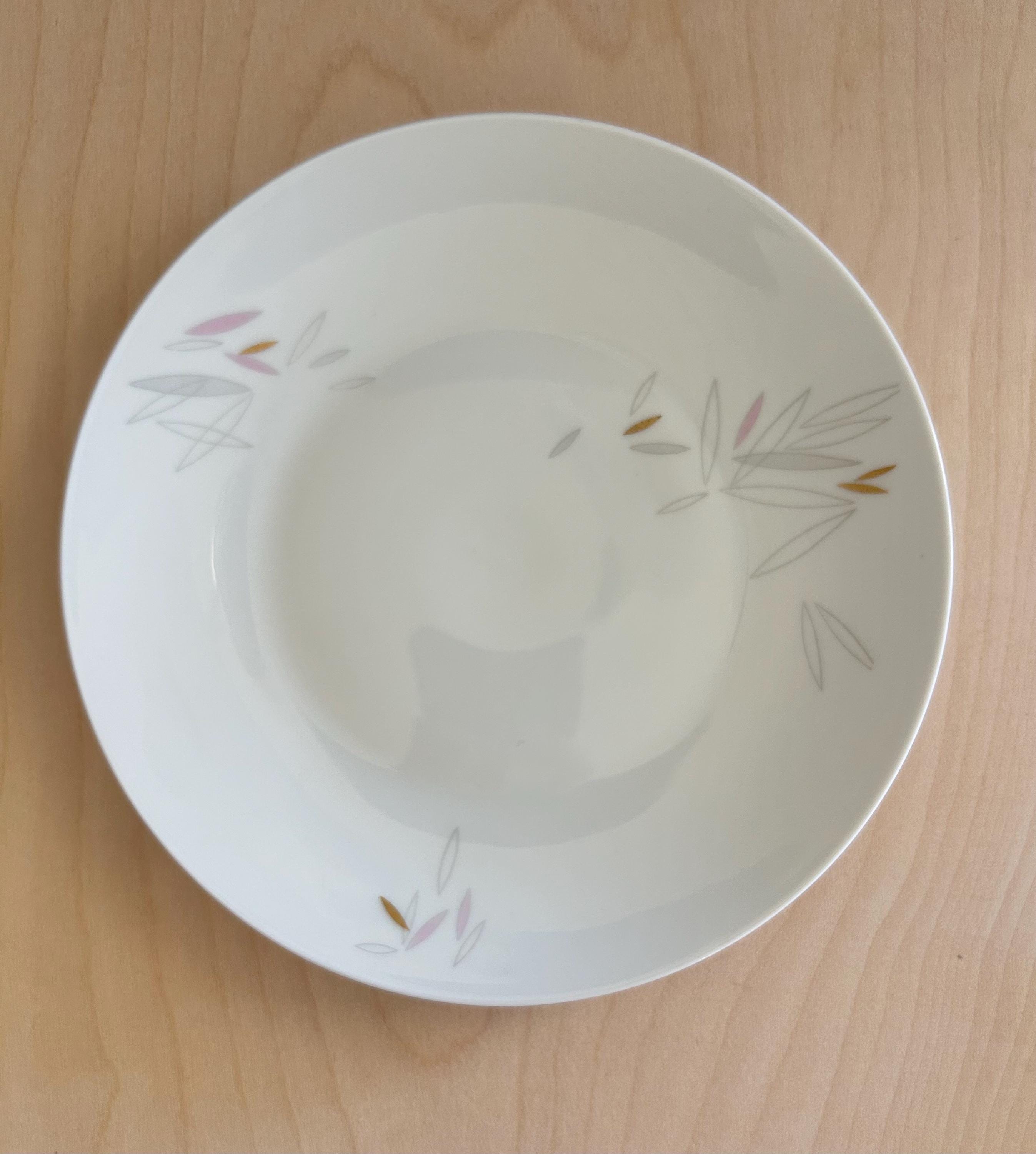 ローゼンタールの繊細なデザートプレート4枚セット、ピンク