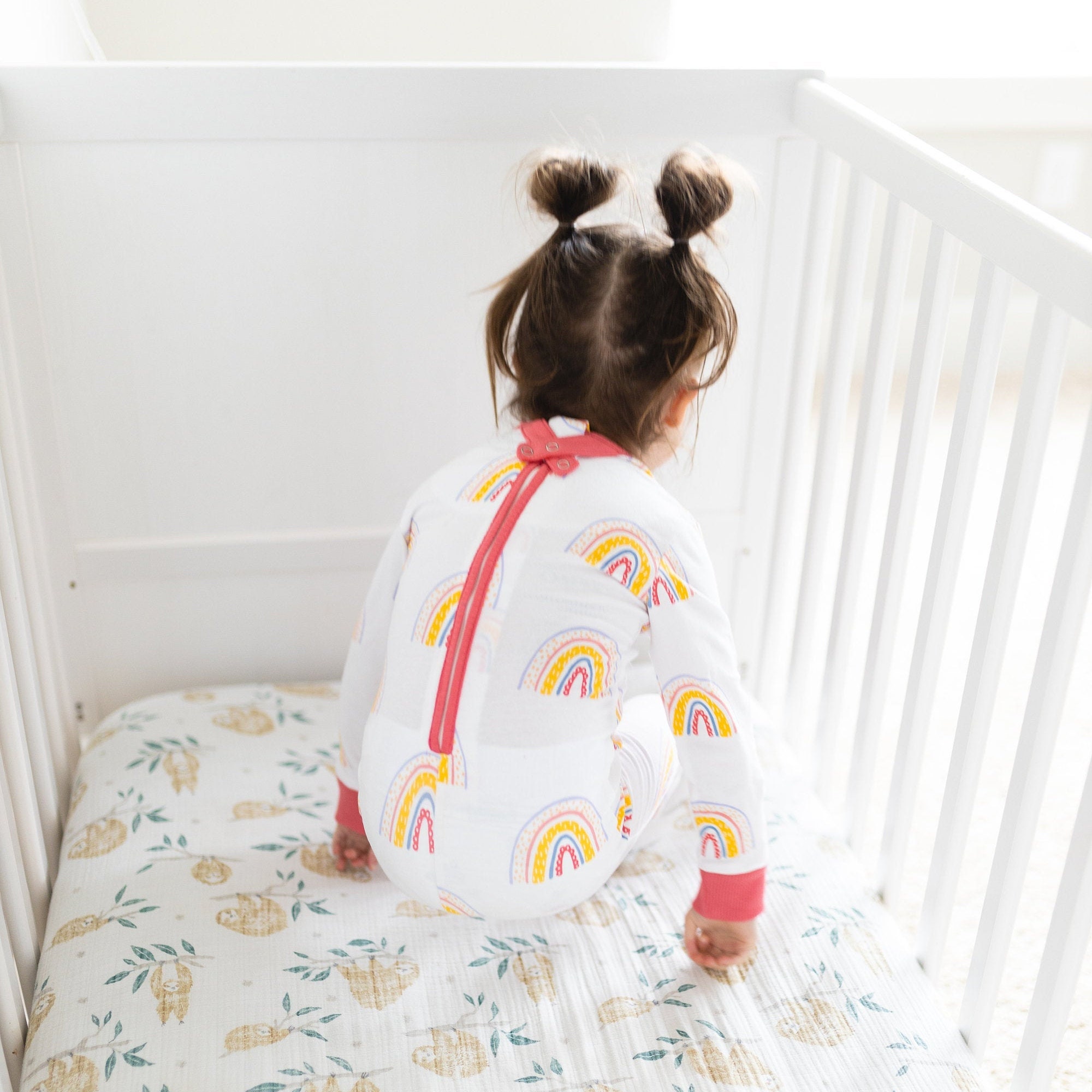 Rainbow print special needs pajamas Etsy