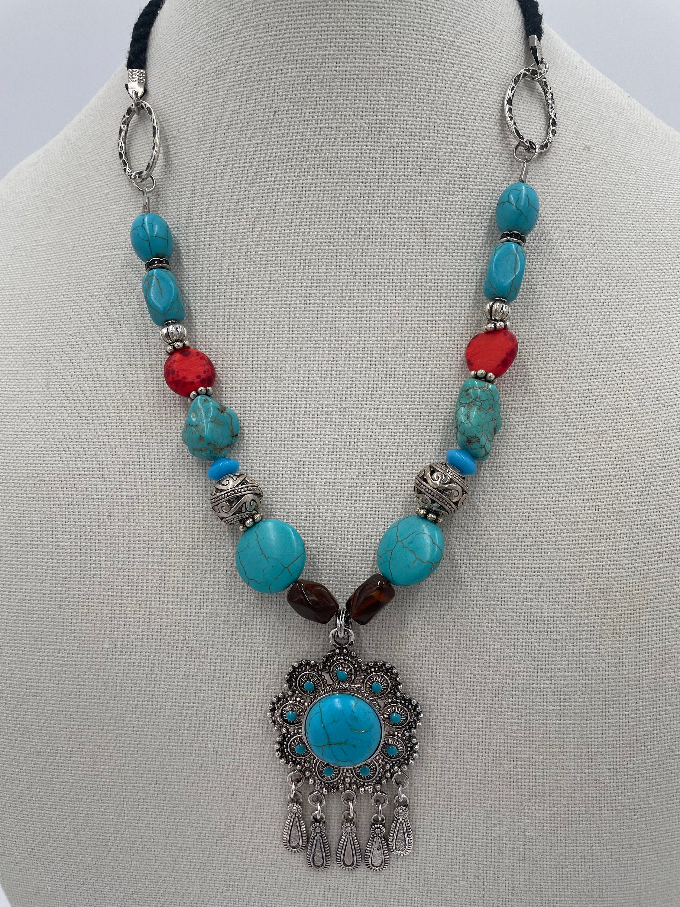 Handmade Beaded Necklace // Boho Necklace // Handmade Jewelry ...