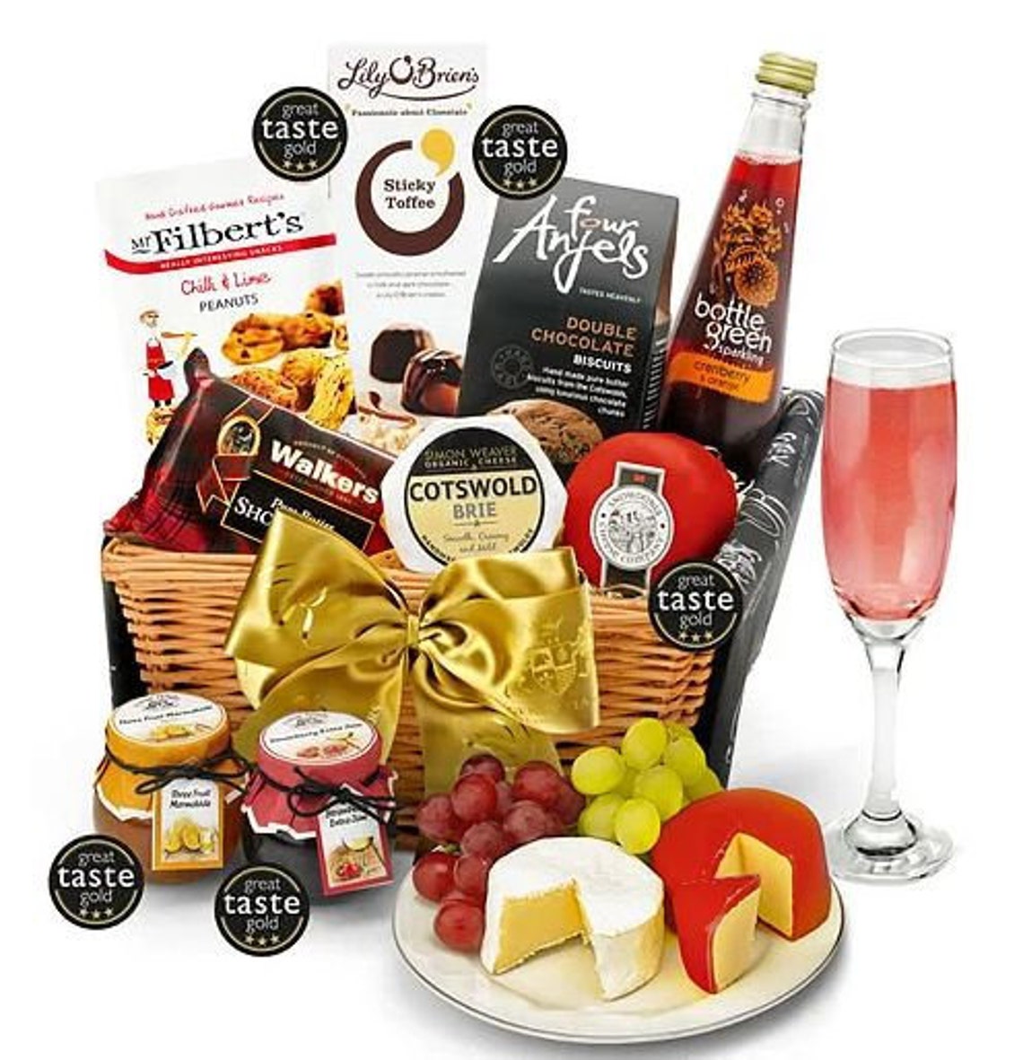 Romantic Food Hamper Basket perfect Gift for your