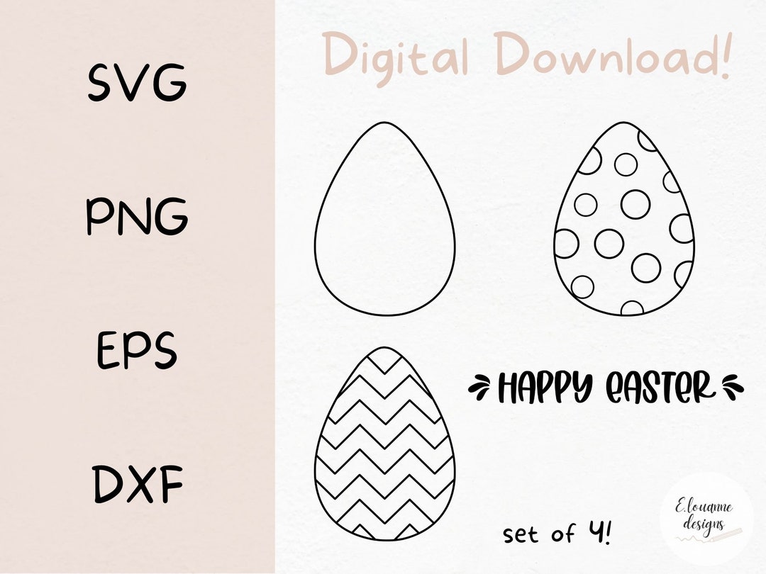 Easter Egg SVG Bundle | Digital Files | Easter Eggs SVG | Happy Easter ...