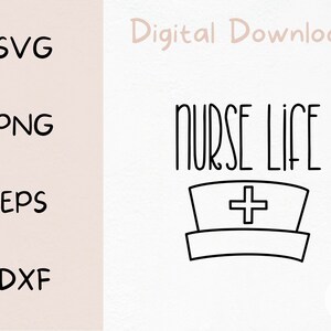 Nursing Life SVG | Digital Files | Nurse SVG | Hospital SVG