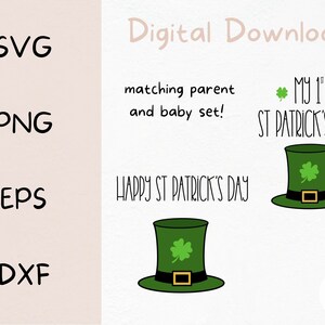 St Patrick es Day Bundle SVG | Digitale Dateien | Mutterschaft SVG | Baby SVG | Passendes Set Svg | Svg Bundle | Shamrock Svg