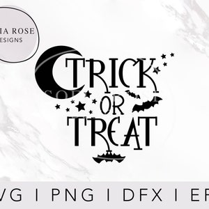 Trick or Treat SVG, Trick or Treat, Happy Halloween SVG, Halloween SVG, Halloween Vibes, Bat Svg, Cricut Cut Files, Digital Cut files