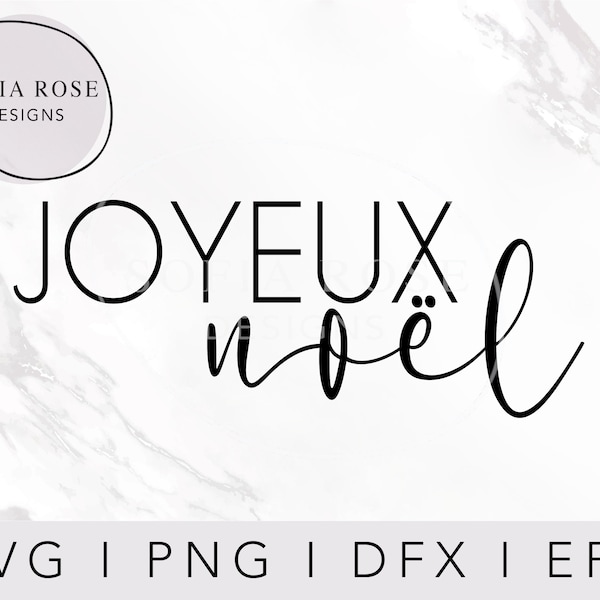 JOYEUX noel SVG, Joyeux SVG, noel Svg, Merry Christmas Svg, Christmas Svg, Winter svg, Cricut Cut Files, Digital Cut Files