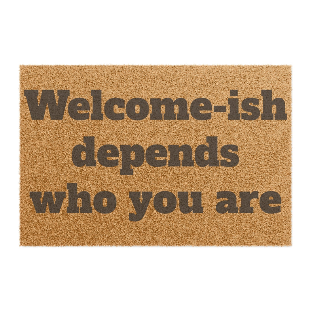 Mat Depends Who You Are Mat Etsy