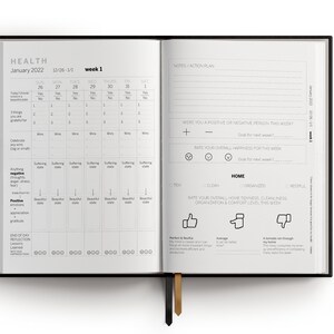 Self Care Journal 2024 Stress Relief Happiness Wellness Planner Food, Fitness, Mental Health, Wellness Journal Gratitude Planner 2024 image 5