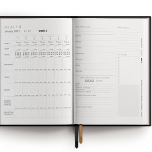 2024 Wellness Planner Self Care Journal Stress Relief Happiness Food, Fitness, Mental Health, Wellness Journal 2024 Planner image 3