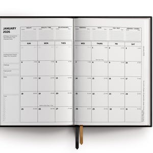 2026 Daily Planner: Hardcover Weekly & Monthly Habit Tracker image 4