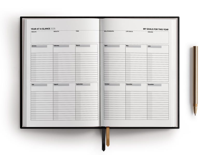 2026 Daily Planner: Hardcover Weekly & Monthly Habit Tracker image 7