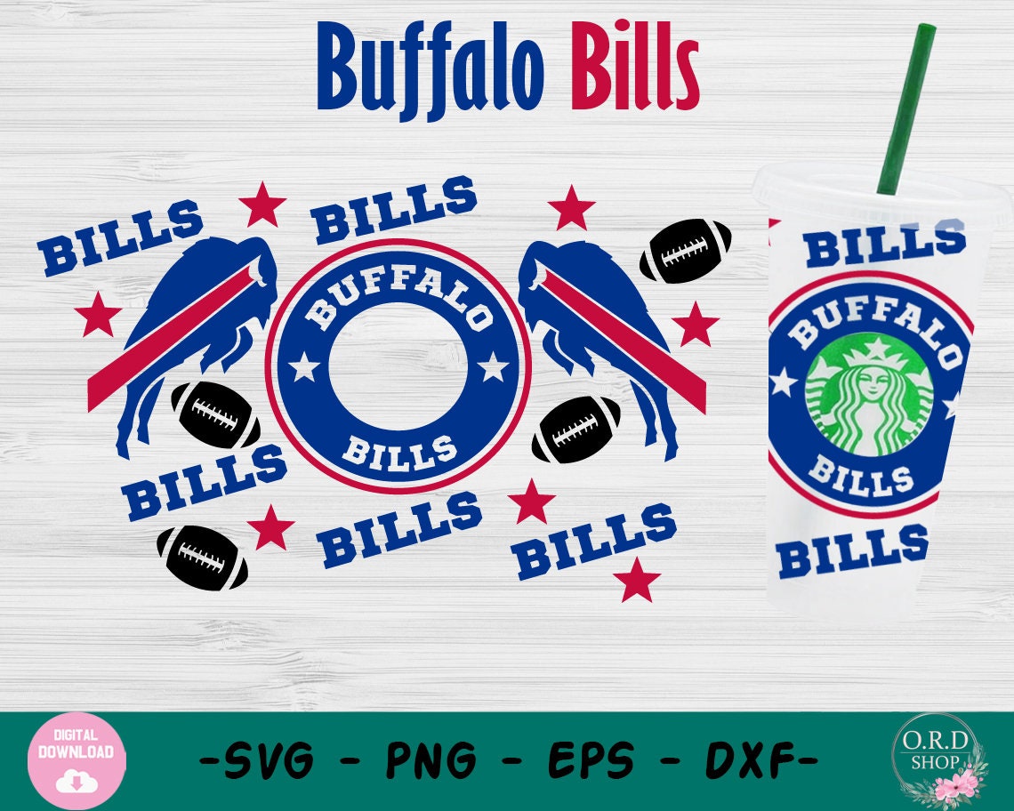 Buffalo Bills Starbucks Cup Svg File For Cricut American