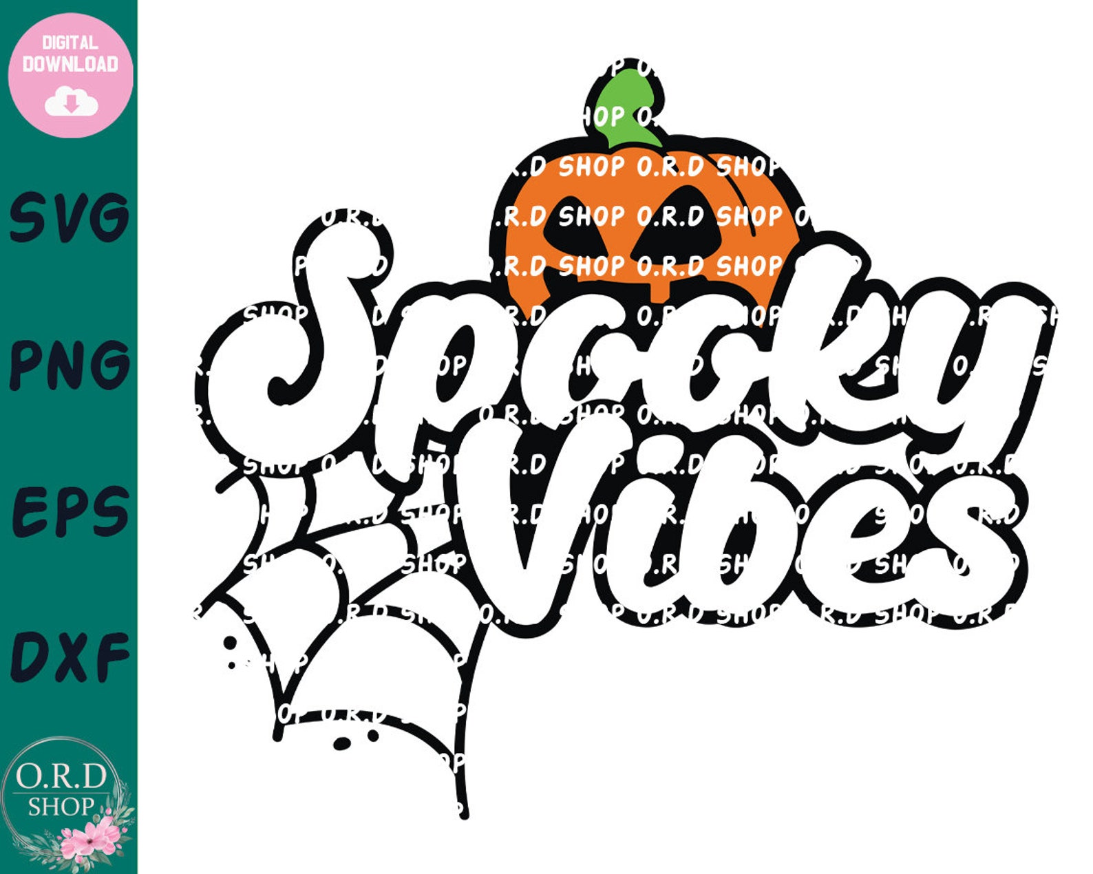 Spooky Vibes Svg File For Cricut Funny Halloween Svg | Etsy