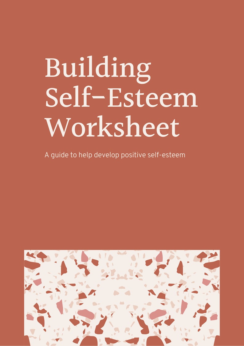 Building Self-Esteem Worksheet Guide | Etsy