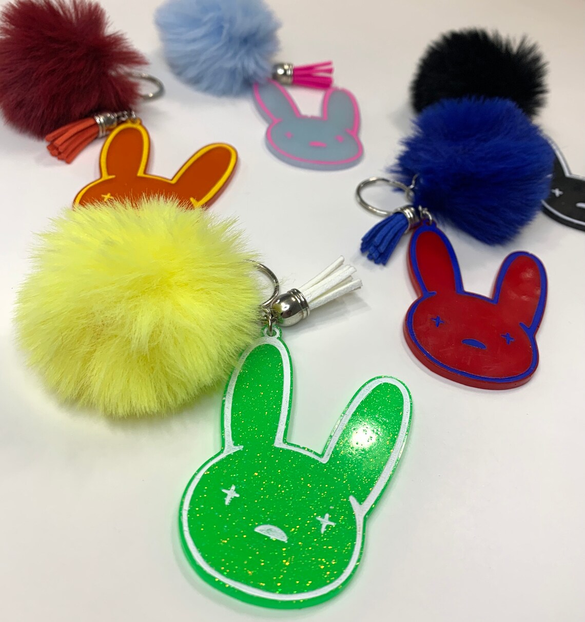 Bad Bunny Keychains Bad Bunny Key chains Handmade Etsy