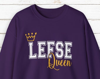 Sudadera Lefse Queen - Orgullo Noruego - Mamá de Minnesota - Chef del Medio Oeste - Herencia Escandinava