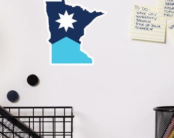 Imán con la bandera de Minnesota: Orgullo del estado natal