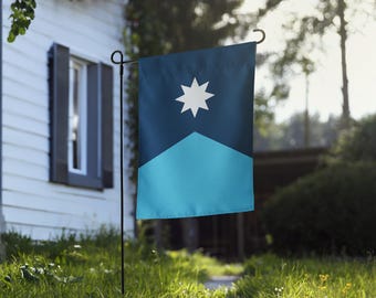 Bandeira de jardim com a bandeira de Minnesota